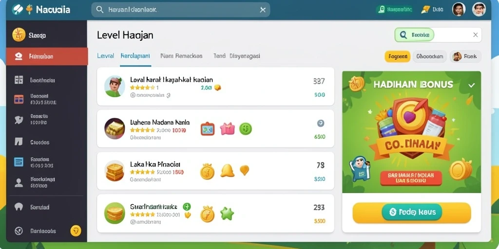 Tampilan menu utama yang user-friendly.