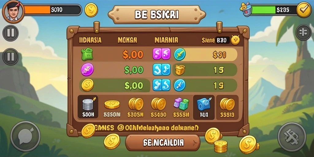 Screenshot menunjukkan grafis permainan yang menawan.