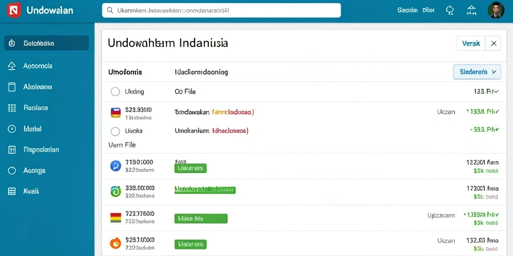 Tampilan antarmuka yang user-friendly.