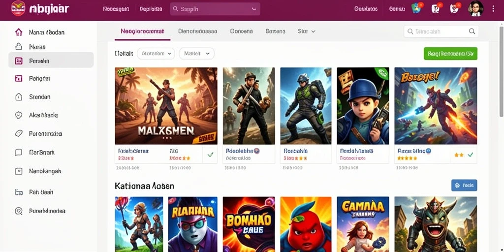 Screenshot menampilkan petualangan di hutan lebat.