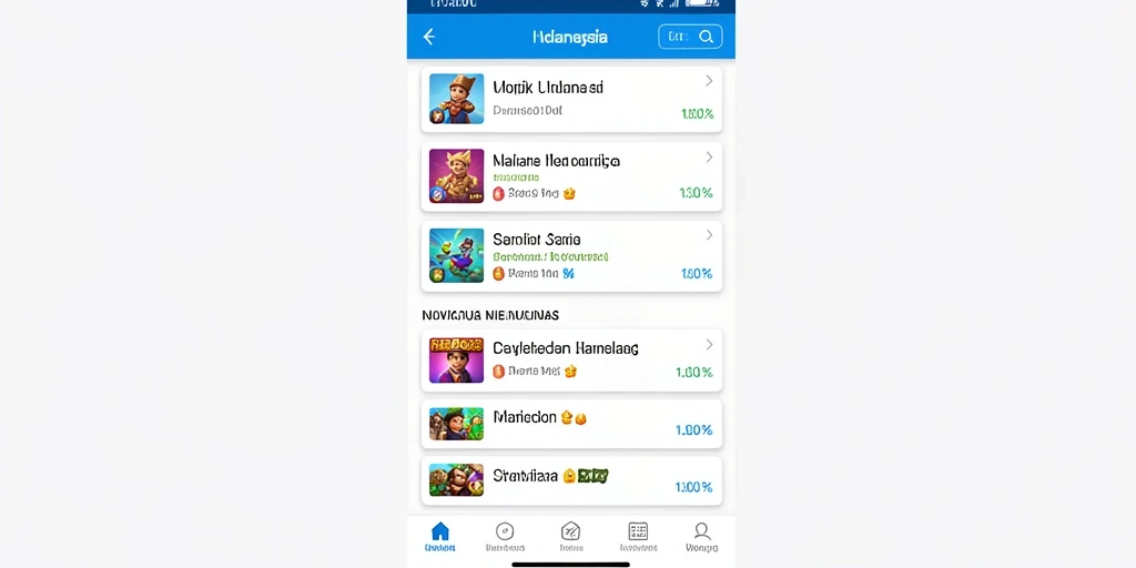 Tampilan awal permainan yang menarik.